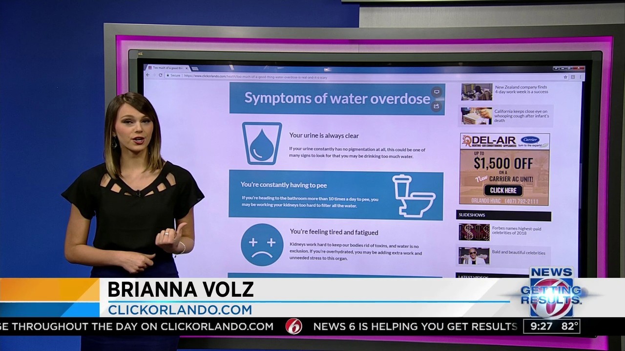 Too much of a good thing? Water overdose is real, and it's scary